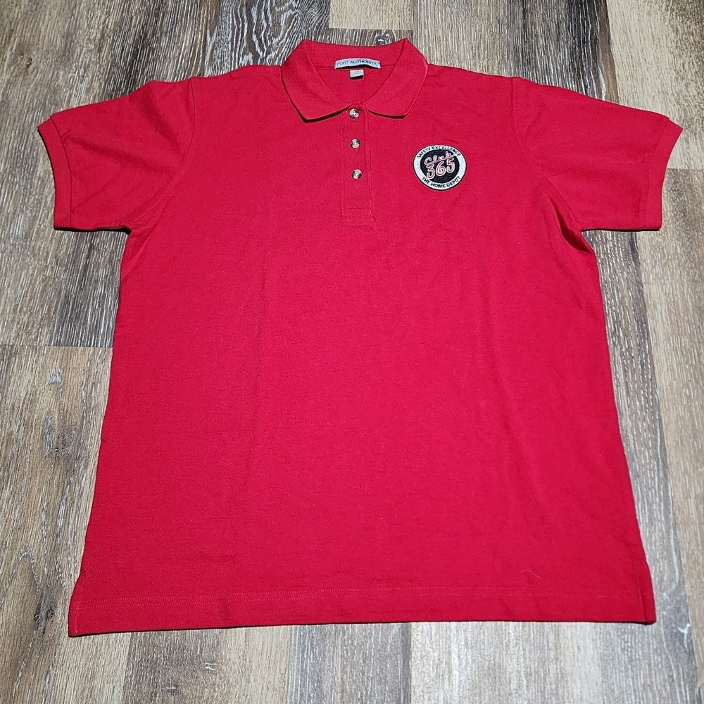 The Home Depot Employee Polo Shirt Women M Club 365 Red Safety Work Uniform‎